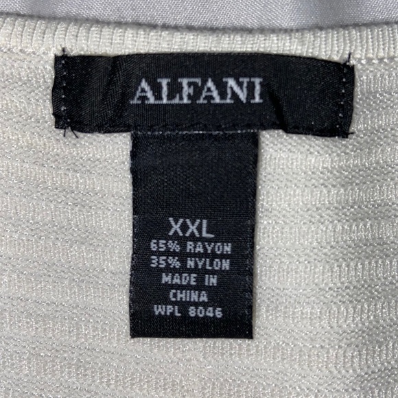 ALFANI Ribbed Snap-Detail Sweater - Picture 4 of 4